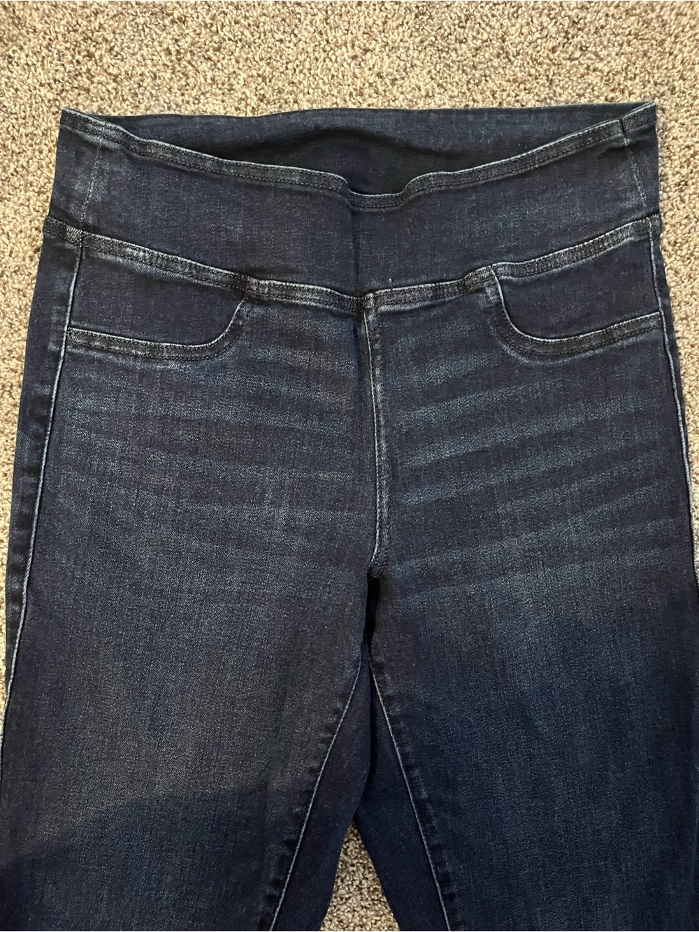 AE Pull-On High-Waisted Kick Bootcut Jean - Dark Wash - Picture 3 of 5